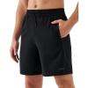 image:imageKSwiss Mens Athletic Running Shorts  Lightweight Breathable Workout Shorts Sports Gym Basketball 7BlackBlack