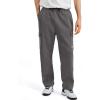 image:imageKSwiss Mens Cargo Pants  Relaxed Fit Open Bottom Tapered Pants Sweatpants with Drawstring for Casual Lounge OutdoorBlackGrey