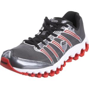 image:imageKSWISS Mens Tubes Run 100 A Running ShoeCharcoalSilverBlackFiery Red