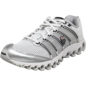 image:imageKSWISS Mens Tubes Run 100 A Running ShoeWhiteSilverBlackTrue Red