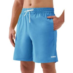image:imageKSwiss Mens Athletic Running Shorts  Lightweight Breathable Workout Shorts Sports Gym Basketball 7BlueWhite