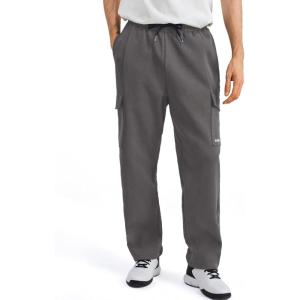 image:imageKSwiss Mens Cargo Pants  Relaxed Fit Open Bottom Tapered Pants Sweatpants with Drawstring for Casual Lounge OutdoorBlackGrey