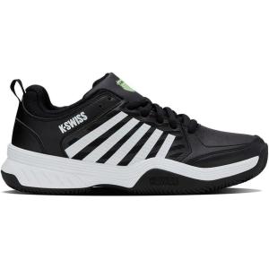 image:imageKSwiss Mens Court Express 2 Clay Court Tennis Shoe BlackWhiteSoft Neon Green 9 M