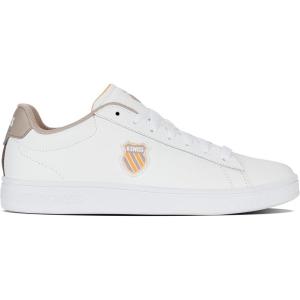 image:imageKSwiss Mens Lowtop SneakersWht Taupe Jurasc Gld