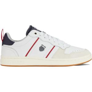 image:imageKSwiss Mens Lozan Klub Leather SneakerWhiteCabernetPeacoat