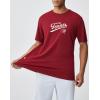 image:imageKSwiss Mens Classic Sportswear TShirt  Ultra Soft Short Sleeve Crewneck TShirts with Graphic for Tennis Golf Gym CasualRedBlack