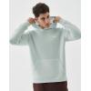 image:imageKSwiss Mens Tennis Print Hoodie  Long Sleeve Pullover Hooded Sweatshirts with Kangaroo PocketsMint GreyGrey