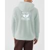 image:imageKSwiss Mens Tennis Print Hoodie  Long Sleeve Pullover Hooded Sweatshirts with Kangaroo PocketsMint GreyGrey