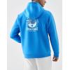 image:imageKSwiss Mens Tennis Print Hoodie  Long Sleeve Pullover Hooded Sweatshirts with Kangaroo PocketsNavyWhite