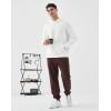 image:imageKSwiss Mens Tennis Print Hoodie  Long Sleeve Pullover Hooded Sweatshirts with Kangaroo PocketsWhite