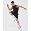 image:imageKSwiss Mens Workout Tank Top  DryAero Performance Sleeveless Running Shirts Quick Dry for Tennis Athletic GymBlackSilver