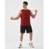 image:imageKSwiss Mens Workout Tank Top  DryAero Performance Sleeveless Running Shirts Quick Dry for Tennis Athletic GymRedBlack
