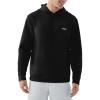 image:imageKSwiss Mens Tennis Print Hoodie  Long Sleeve Pullover Hooded Sweatshirts with Kangaroo PocketsBlackBlack