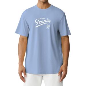 image:imageKSwiss Mens Classic Sportswear TShirt  Ultra Soft Short Sleeve Crewneck TShirts with Graphic for Tennis Golf Gym CasualBlueWht