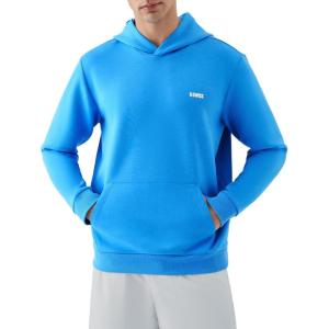 image:imageKSwiss Mens Tennis Print Hoodie  Long Sleeve Pullover Hooded Sweatshirts with Kangaroo PocketsNavyWhite