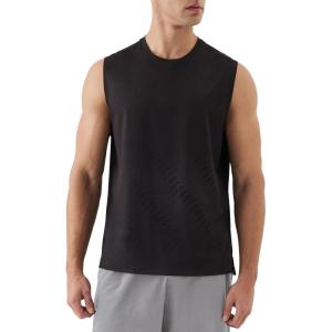 image:imageKSwiss Mens Workout Tank Top  DryAero Performance Sleeveless Running Shirts Quick Dry for Tennis Athletic GymBlackSilver