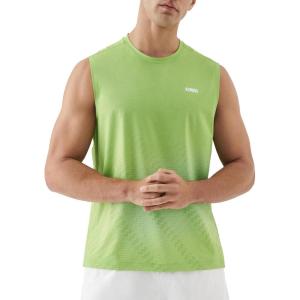 image:imageKSwiss Mens Workout Tank Top  DryAero Performance Sleeveless Running Shirts Quick Dry for Tennis Athletic GymWhiteGreen