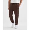 image:imageKSwiss Mens Jogger with Pockets  Relaxed Fit Tapered Pants Sweatpants with Drawstring for Casual LoungeBrown