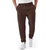 image:imageKSwiss Mens Jogger with Pockets  Relaxed Fit Tapered Pants Sweatpants with Drawstring for Casual LoungeBrown