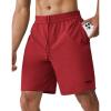 image:imageKSwiss Mens Running Athletic Shorts 8  Lightweight Quick Dry Workout Gym Tennis Shorts Active SportRedBlack