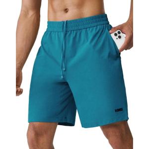 image:imageKSwiss Mens Running Athletic Shorts 8  Lightweight Quick Dry Workout Gym Tennis Shorts Active SportGreenBlue