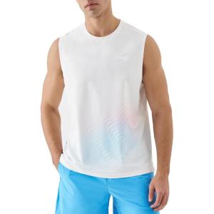 image:imageKSwiss Mens Workout Tank Top  DryAero Performance Sleeveless Running Shirts Quick Dry for Tennis Athletic GymWhite PurpleMisc