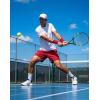 image:imageKSwiss Mens Running Athletic Shorts 8  Lightweight Quick Dry Workout Gym Tennis Knit Shorts Active SportRedBlack