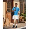 image:imageKSwiss Mens Running Athletic Shorts 8  Lightweight Quick Dry Workout Gym Tennis Knit Shorts Active SportWhite