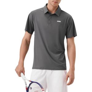 image:imageKSwiss Mens Heritage Classic Polo Unshrink Collar Golf Shirt Top for Men Short Sleeve Casual Golf amp Tennis ShirtGrey