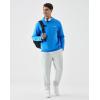 image:imageKSwiss Mens Tennis Print Hoodie  Long Sleeve Pullover Hooded Sweatshirts with Kangaroo PocketsBlue NavyWhite