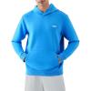 image:imageKSwiss Mens Tennis Print Hoodie  Long Sleeve Pullover Hooded Sweatshirts with Kangaroo PocketsBlue NavyWhite
