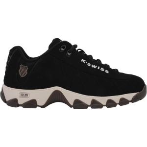 image:imageKSwiss Mens ST329 CMF Sneaker Wide Tennis Walking Shoes Leather UpperBlackDark GumJet Stream
