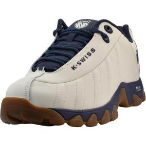 image:imageKSwiss Mens ST329 CMF Sneaker Wide Tennis Walking Shoes Leather UpperBone WhtPhantomGum