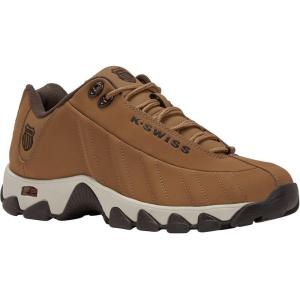 image:imageKSwiss Mens ST329 CMF Sneaker Wide Tennis Walking Shoes Leather UpperBrown SugarPumice StoneJava
