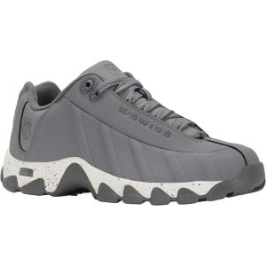 image:imageKSwiss Mens ST329 CMF Sneaker Wide Tennis Walking Shoes Leather UpperFrost GrayCharcoalSpeckle