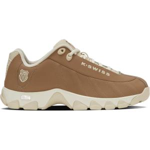 image:imageKSwiss Mens ST329 CMF Sneaker Wide Tennis Walking Shoes Leather UpperIndian TanSnow WhiteCreme Brulee