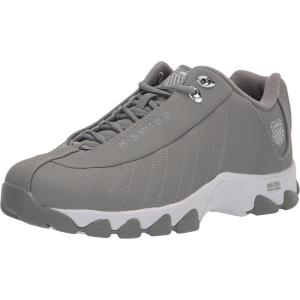 image:imageKSwiss Mens ST329 CMF Sneaker Wide Tennis Walking Shoes Leather UpperNeutral GraySilver