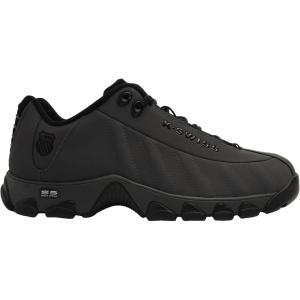image:imageKSwiss Mens ST329 CMF Sneaker Wide Tennis Walking Shoes Leather UpperUnexploredBlackOyster Mushroom