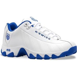 image:imageKSwiss Mens ST329 CMF Sneaker Wide Tennis Walking Shoes Leather UpperWhiteClassic Blue