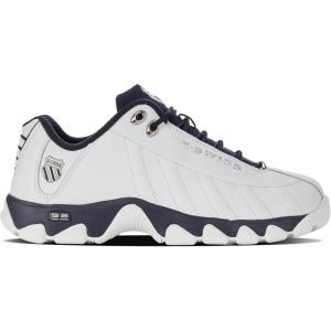 image:imageKSwiss Mens ST329 CMF Sneaker Wide Tennis Walking Shoes Leather UpperWhitePeacoatWhite