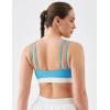 image:imageKSwiss CICLO Fiber Sports Bras for Women  Scoop Neck Thin Straps Padded Yoga Bras Medium Support Workout Gym TopsBlue Misc
