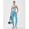 image:imageKSwiss CICLO Fiber Sports Bras for Women  Scoop Neck Thin Straps Padded Yoga Bras Medium Support Workout Gym TopsBlue Misc