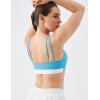 image:imageKSwiss CICLO Fiber Sports Bras for Women  Scoop Neck Thin Straps Padded Yoga Bras Medium Support Workout Gym TopsBlue Misc