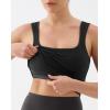 image:imageKSwiss Crop Tank Tops for Women  Square Neck Longline Sports Bras PaddedBlack