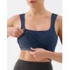 image:imageKSwiss Crop Tank Tops for Women  Square Neck Longline Sports Bras PaddedBlue