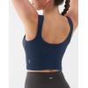 image:imageKSwiss Crop Tank Tops for Women  Square Neck Longline Sports Bras PaddedBlue