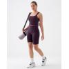 image:imageKSwiss Crop Tank Tops for Women  Square Neck Longline Sports Bras PaddedPurple