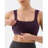 image:imageKSwiss Crop Tank Tops for Women  Square Neck Longline Sports Bras PaddedPurple