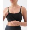 image:imageKSwiss Crop Tops for Women  Adjustable Thin Straps Square Neck Padded Sports BraBlack