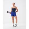 image:imageKSwiss Crop Tops for Women  Adjustable Thin Straps Square Neck Padded Sports BraBlue
